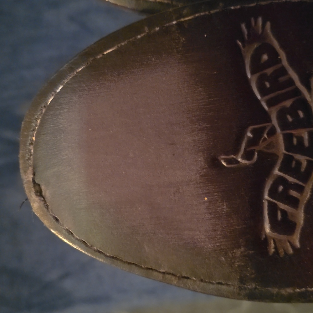 FREEBIRD Randi Weathered Dark Gray Black Heeled Leather Shoes - Size 10 New FIRM - Picture 12 of 16